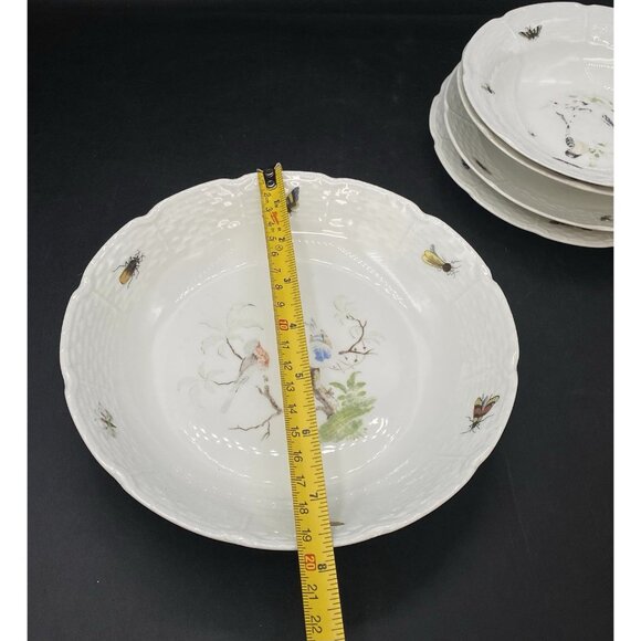 Mixed Lot 5 Ceralene Raynaud Limoges Les Oiseaux Saucer Bread Plate Bowls READ - Picture 7 of 16